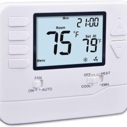 H721 Non-Programmable Heat Pump Thermostat, 2 Heat/1 Cool, with 4.5 sq. Inch Display