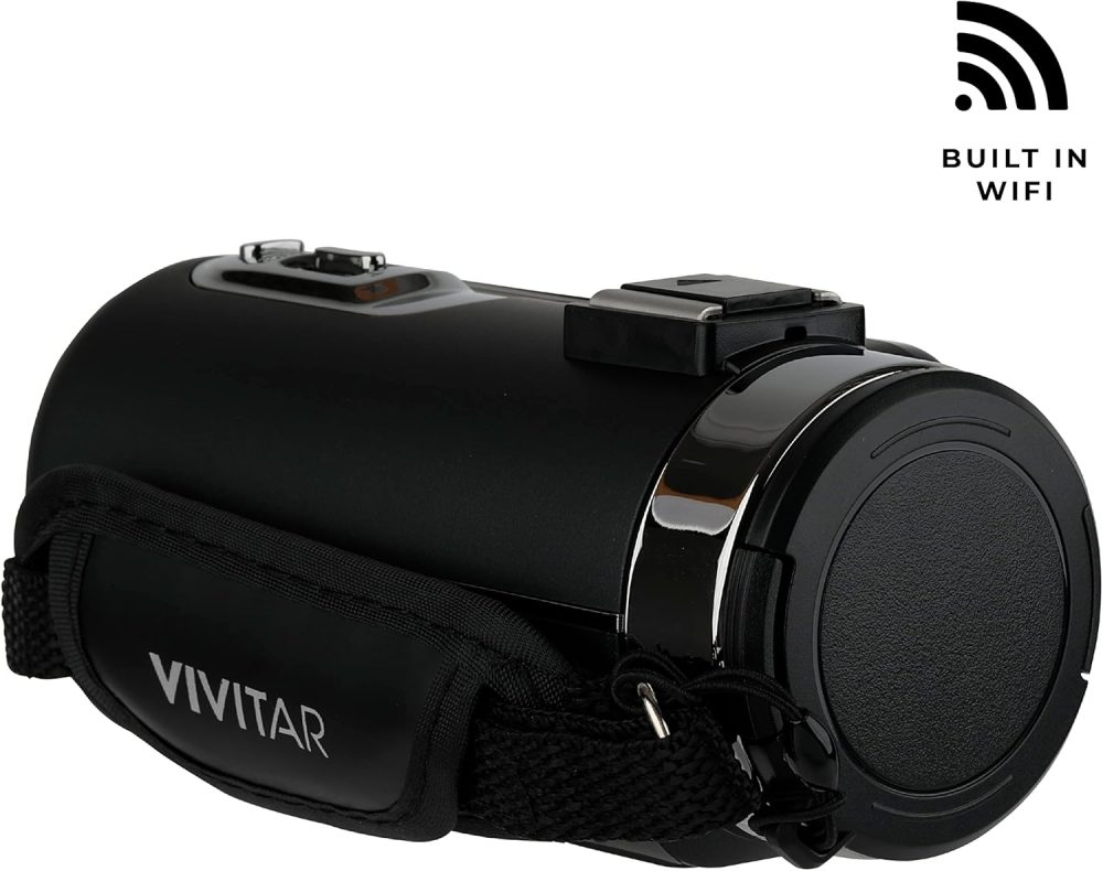 Vivitar 4K Video Camera, Wi-Fi Ultra HD Camcorder with 18x Digital Zoom, 3” IPS Touchscreen Video Recorder with Night Vision, Vlogging Camera with 3.5mm Microphone Jack, Rechargeable, SD Card Slot - Image 8